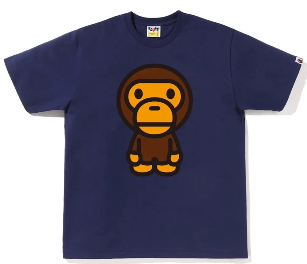 Áo Bape Big Baby Milo Tee 'Navy' 0ZXTEMX00210R