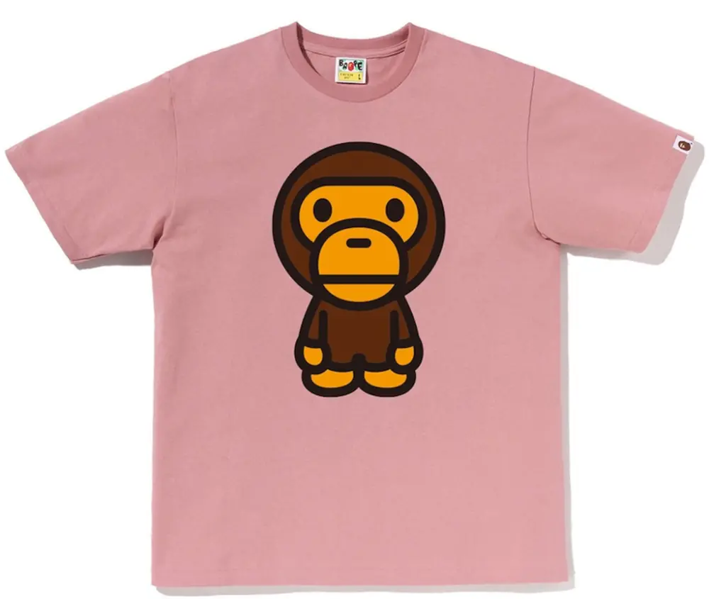 Áo Bape Big Baby Milo Tee 'Pink' 0ZXTEMX00210R