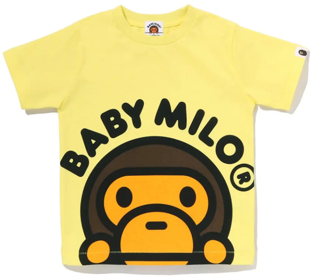 Áo Bape Kids Big Baby Milo Tee 'Yellow' 0ZXTEK010103Q