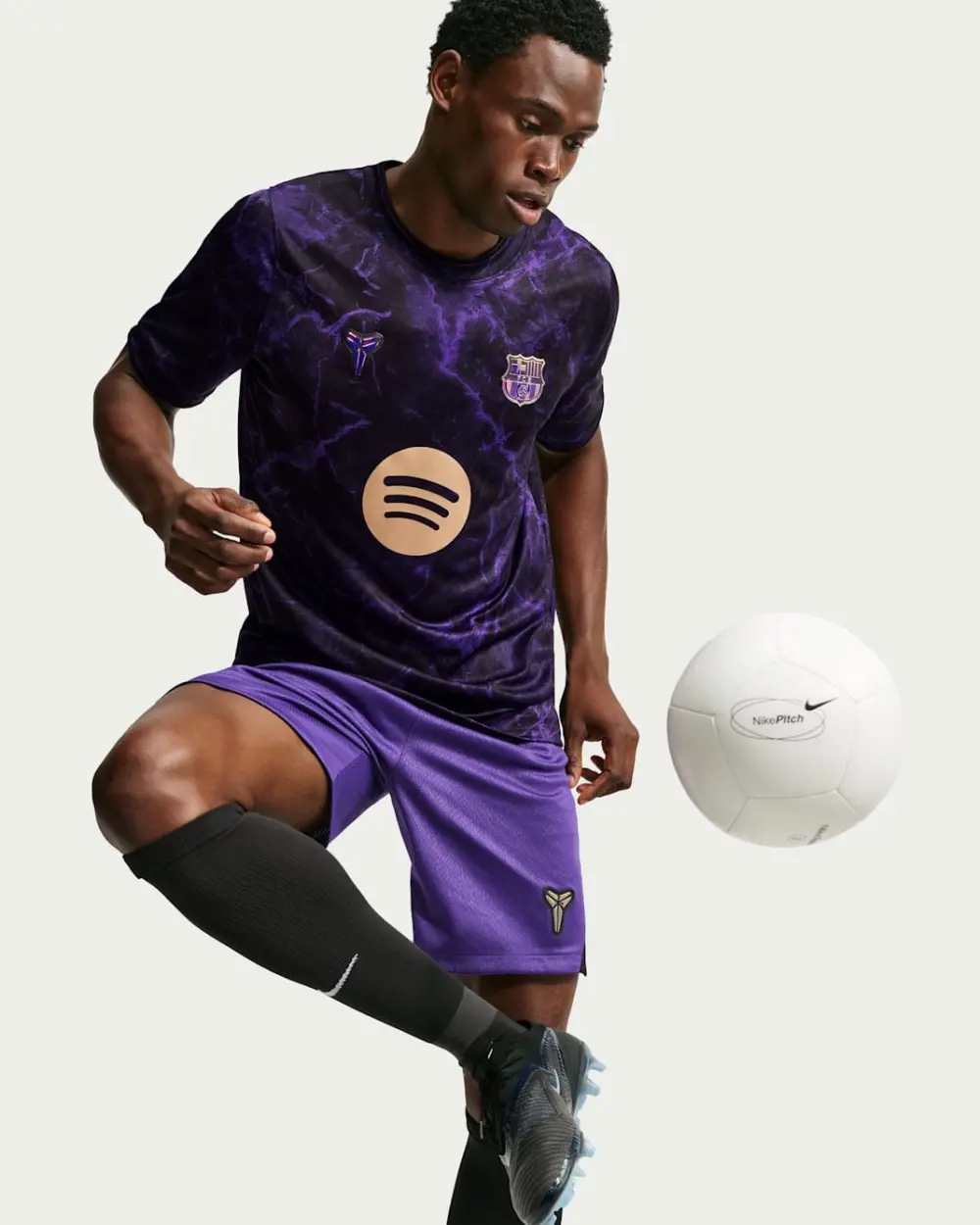 Áo Nike FC x Kobe Barcelona Away Football Pre-Match Top IQ1292-505 - Ảnh 3
