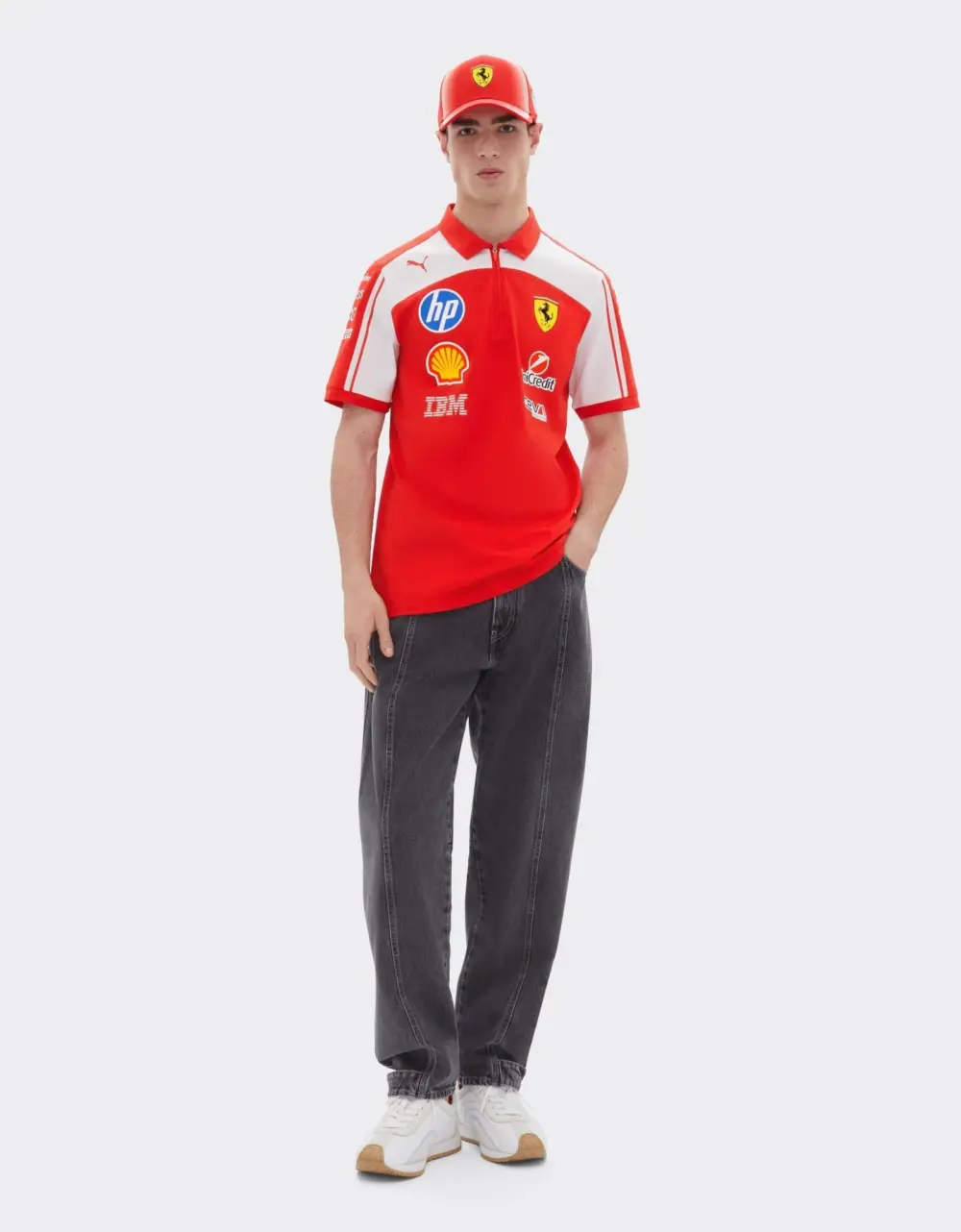 Alternative view of Áo Puma Ferrari Polo-shirt 'Red' 701243936-001