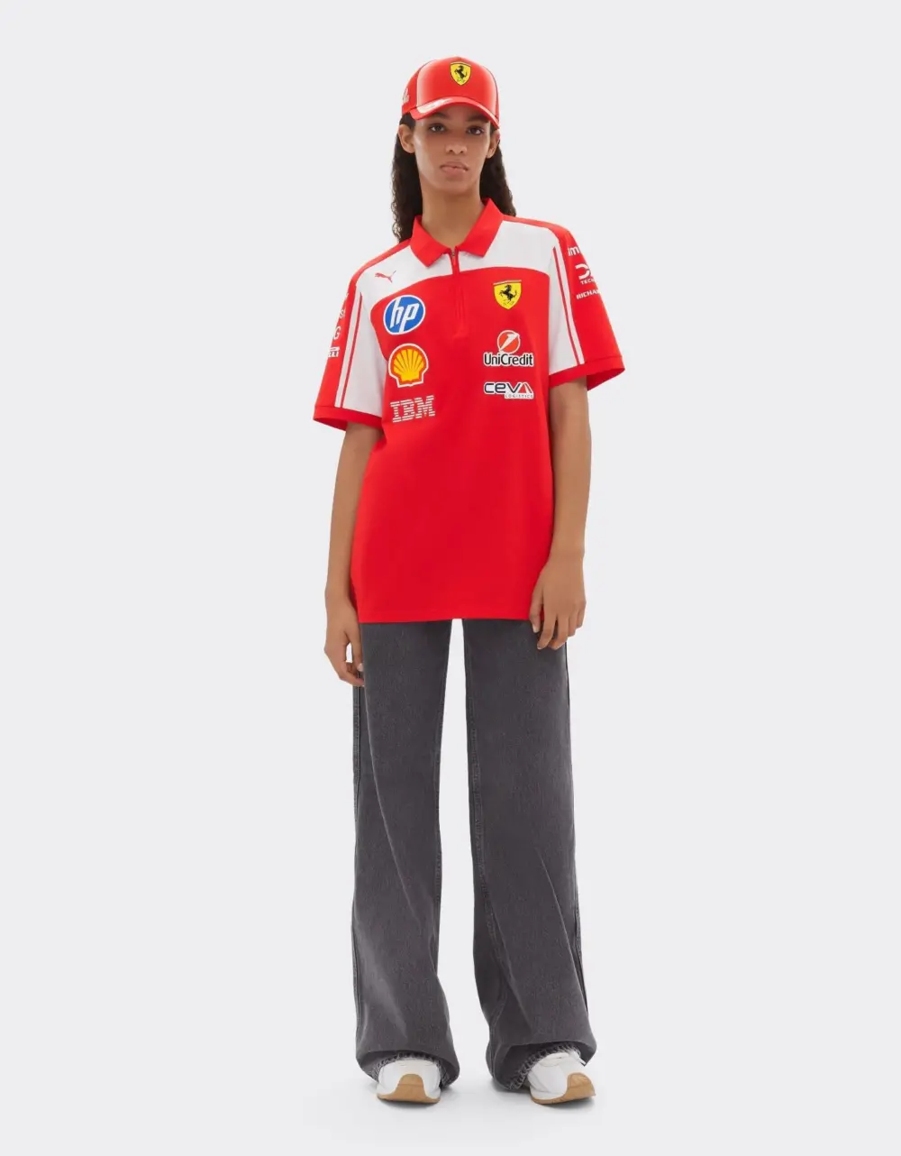 Áo Puma Ferrari Polo-shirt 'Red' 701243936-001 - Ảnh 3
