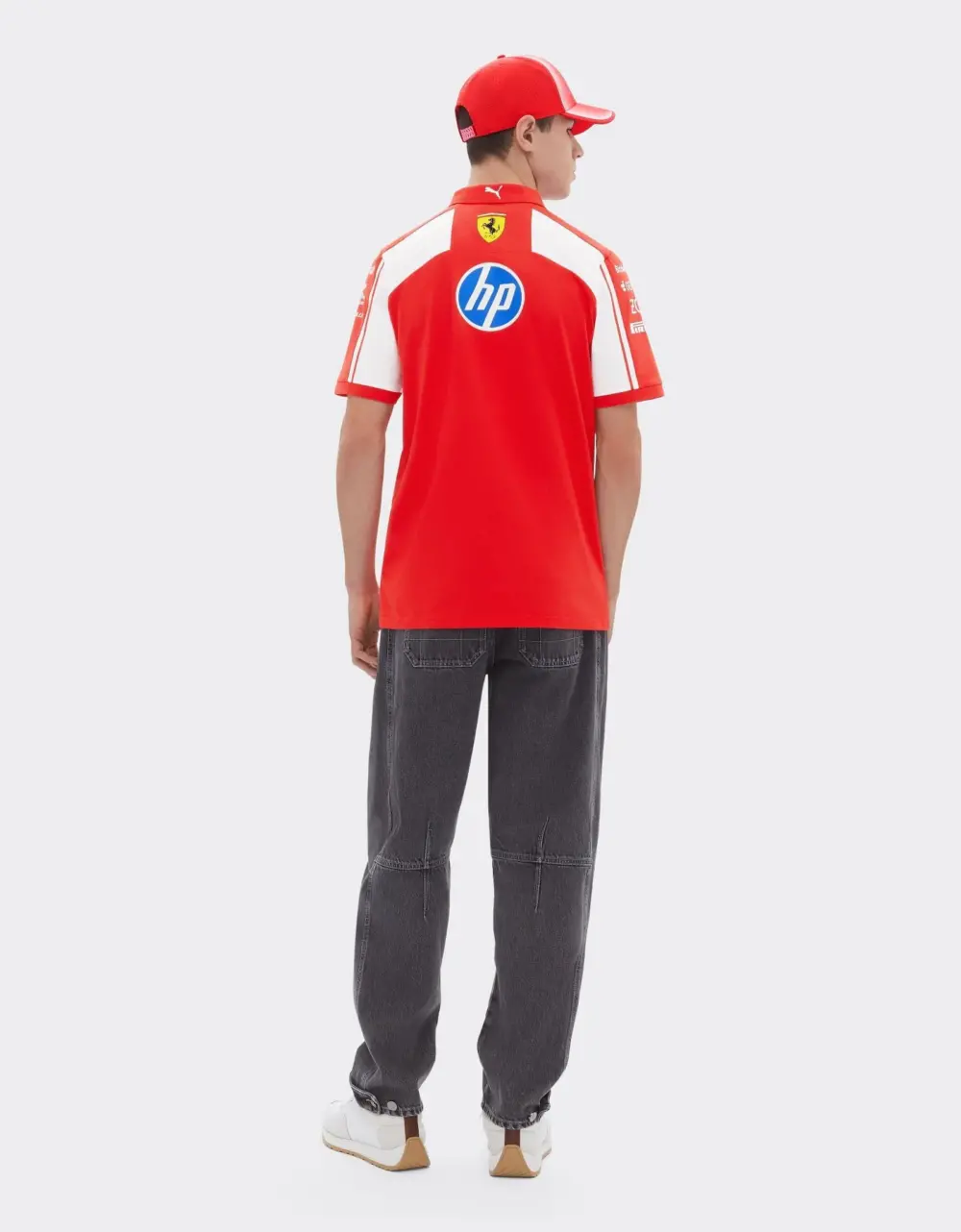 Áo Puma Ferrari Polo-shirt 'Red' 701243936-001 - Ảnh 5