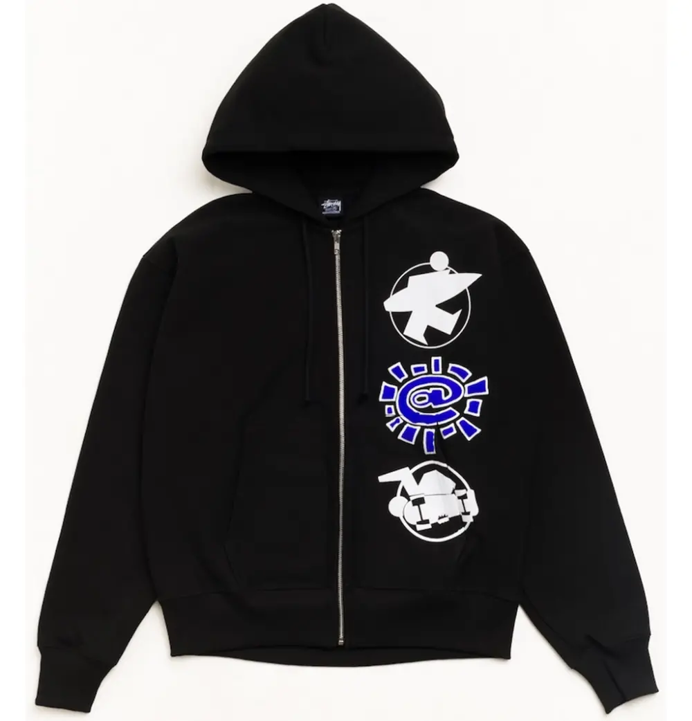 Áo Stussy Always Stack Zip Hoodie 'Black' 3974049
