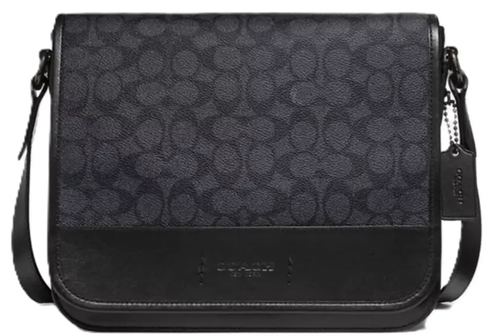 Túi Coach Gotham Messenger 27 in Signature 'Black' C2681-JICHR