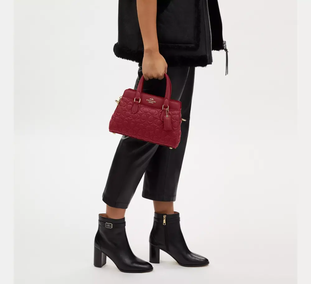 Túi Coach Mini Darcie Carryall Signature 'Cherry' CM050-IMCHE - Ảnh 5