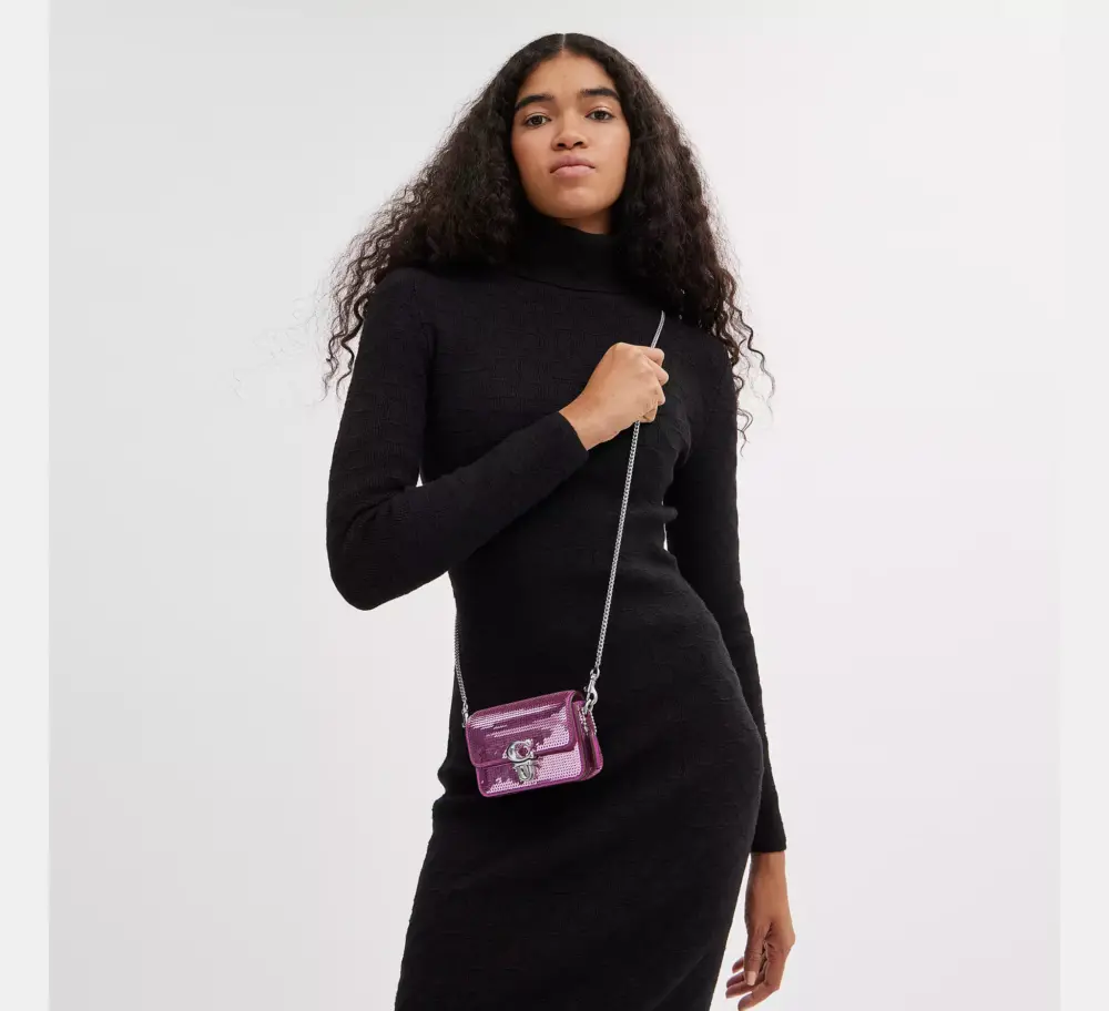 Túi Coach Studio 12 Sequins 'Dark Magenta' CM429-LHOVU - Ảnh 3
