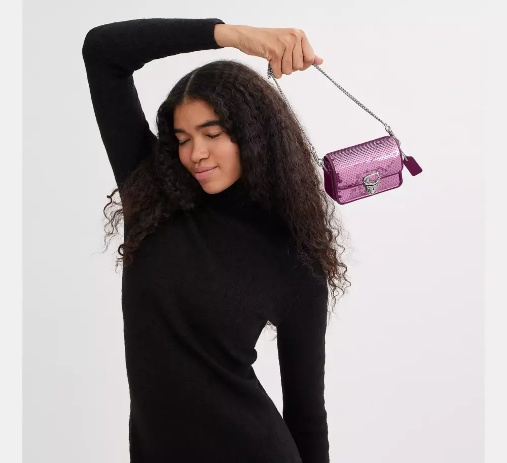 Alternative view of Túi Coach Studio 12 Sequins 'Dark Magenta' CM429-LHOVU