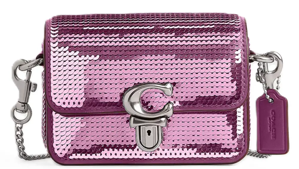 Túi Coach Studio 12 Sequins 'Dark Magenta' CM429-LHOVU