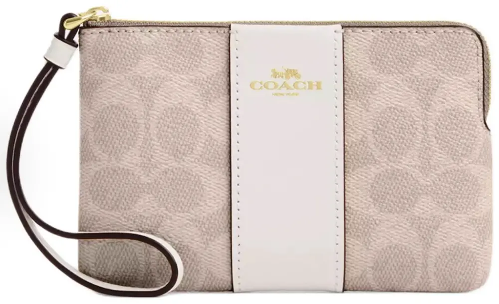 Ví Coach Leather Pouch 'Chalk' CW854-IMXDM