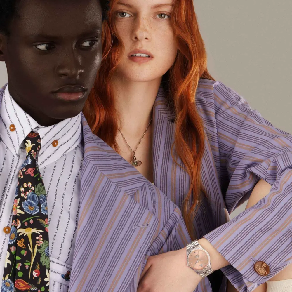 Alternative view of Đồng Hồ Vivienne Westwood Seymour Watch 'Peach Silver' VV240PHSL