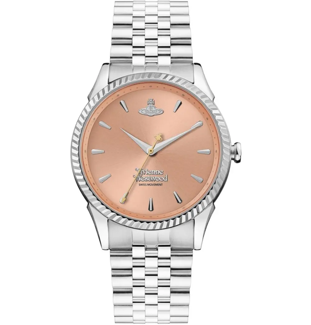 Đồng Hồ Vivienne Westwood Seymour Watch 'Peach Silver' VV240PHSL