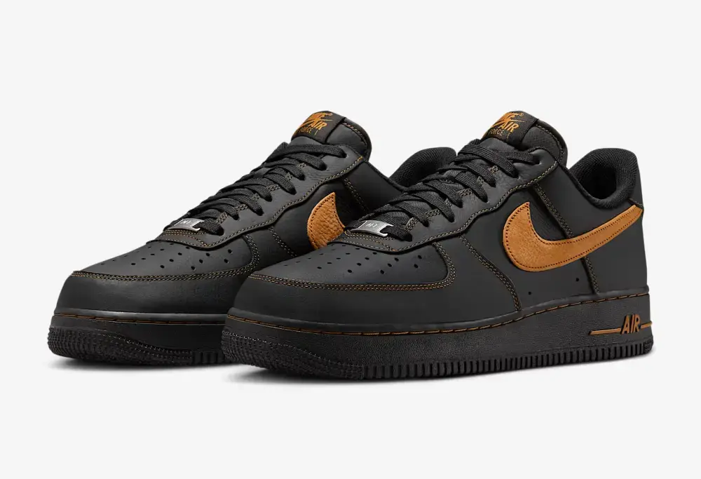 Giày Nike Air Force 1 'Black Orange' HQ2037-003 - Ảnh 5