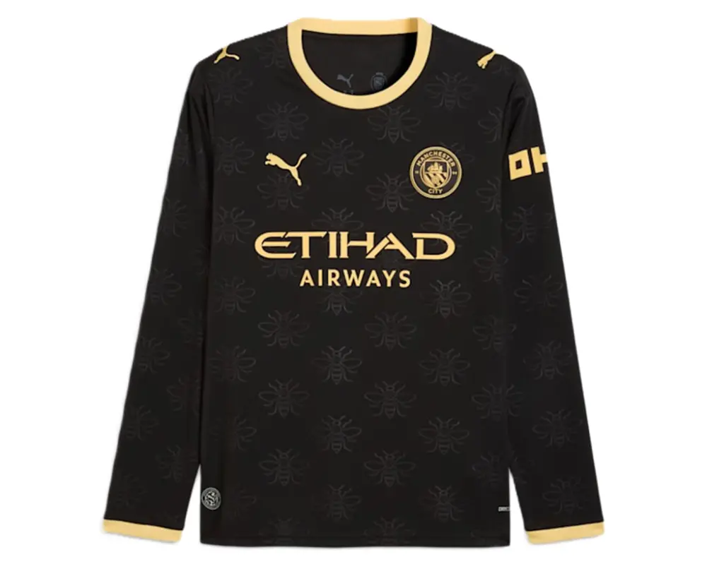 Áo Puma Manchester City Away 'Black-Flaxen' 784340-03