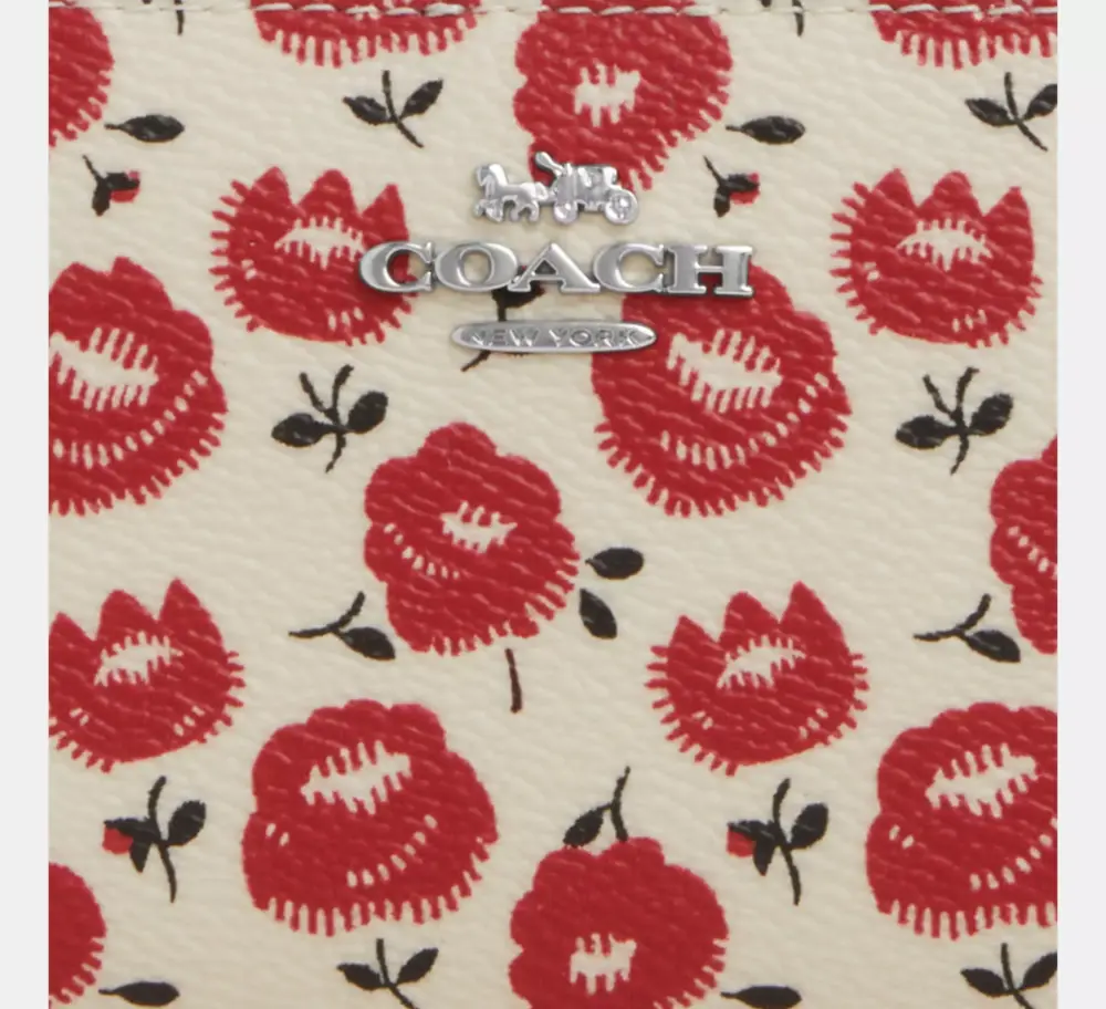 Alternative view of Ví Coach Snap with Floral Print 'Chalk' CBO76-SVWGZ