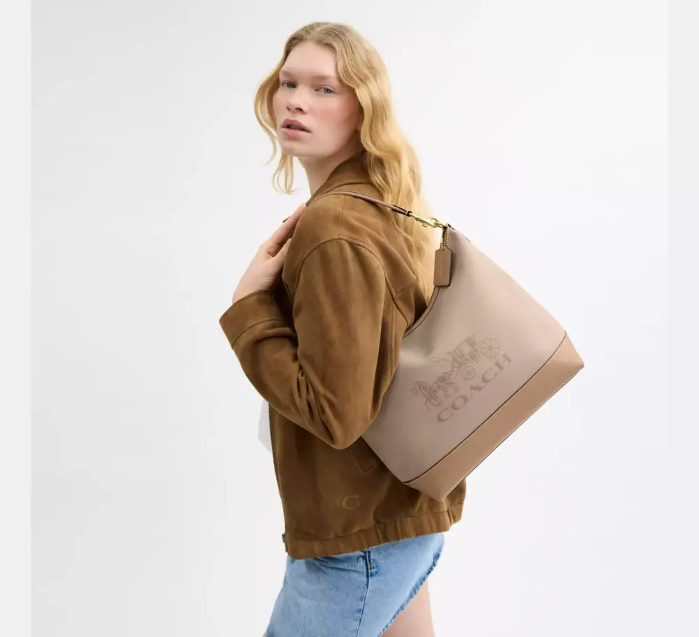 Túi Coach Laurel Shoulder 'Gold' CAK92-IMLG6 - Ảnh 3