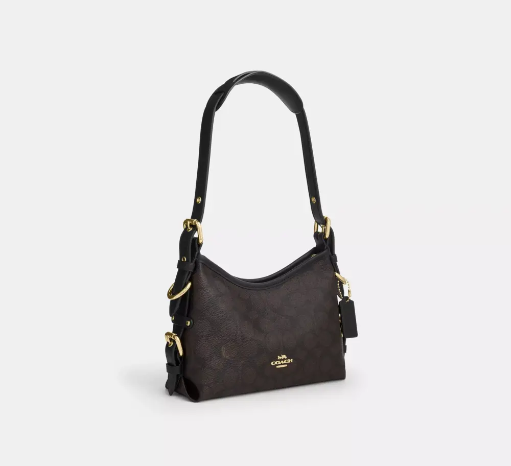 Túi Coach Laurel Shoulder 22 'Black' CFP26-IMXAQ - Ảnh 5