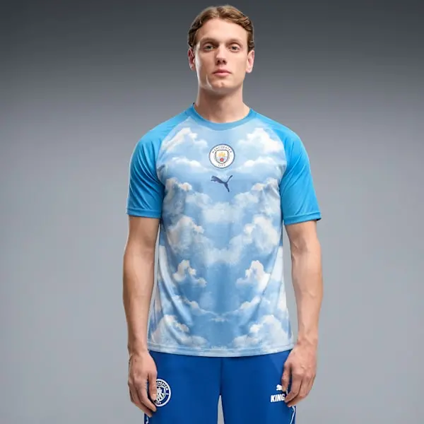Áo Puma Manchester City Warmup Jersey 786251-15 - Ảnh 4
