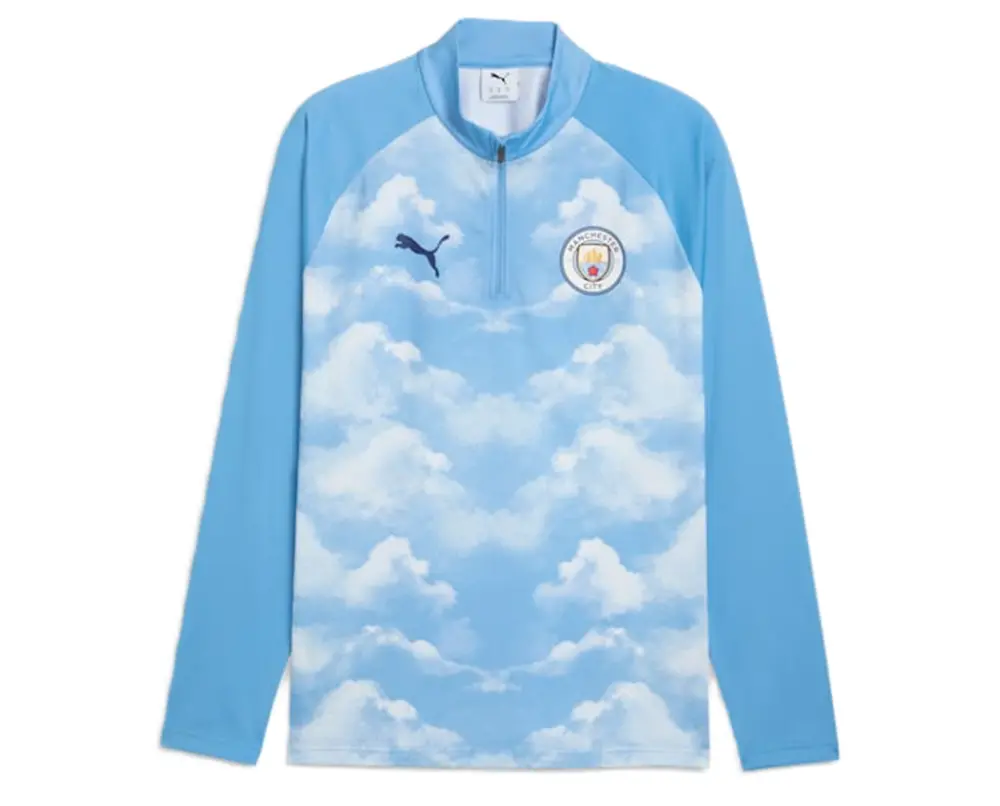 Áo Puma Manchester City Quarter-Zip Warmup Top 786254-15