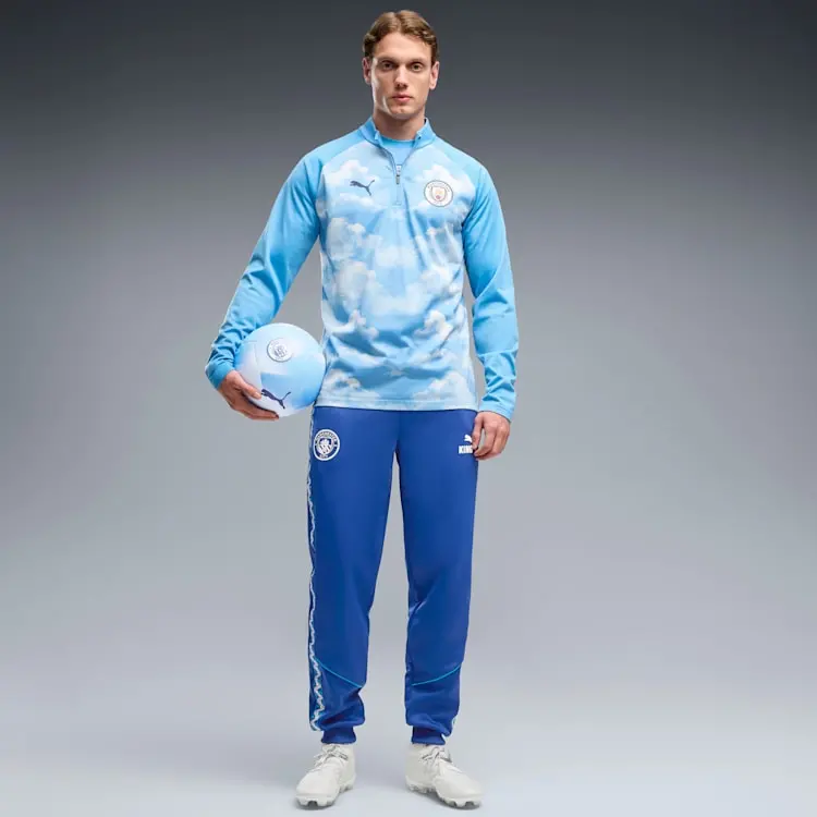 Áo Puma Manchester City Quarter-Zip Warmup Top 786254-15 - Ảnh 3