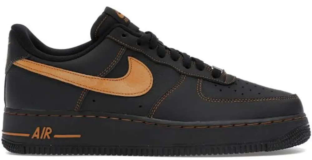 Giày Nike Air Force 1 'Black Orange' HQ2037-003