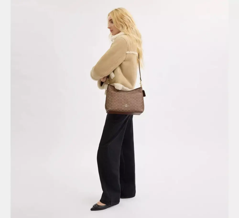 Alternative view of Túi Coach Laurel Shoulder Bag 'Tan' CV975-IMXHE