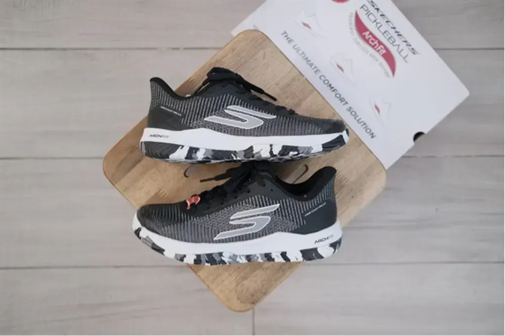 Giày Skechers Viper Court Pro 2.0 ‘Black White’ 172109-BKW - Ảnh 6