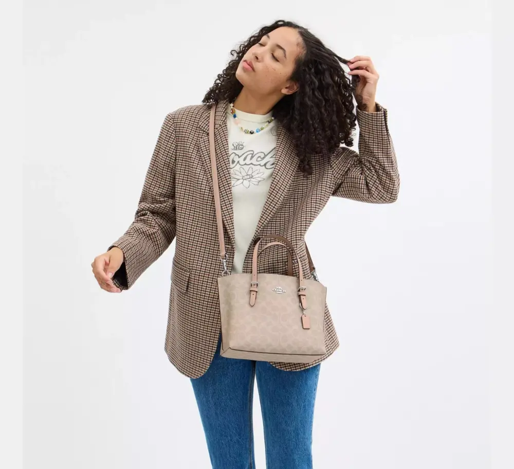Alternative view of Túi Nữ Coach Mollie Tote Bag 25 'Taupe' CV965-SVPWH