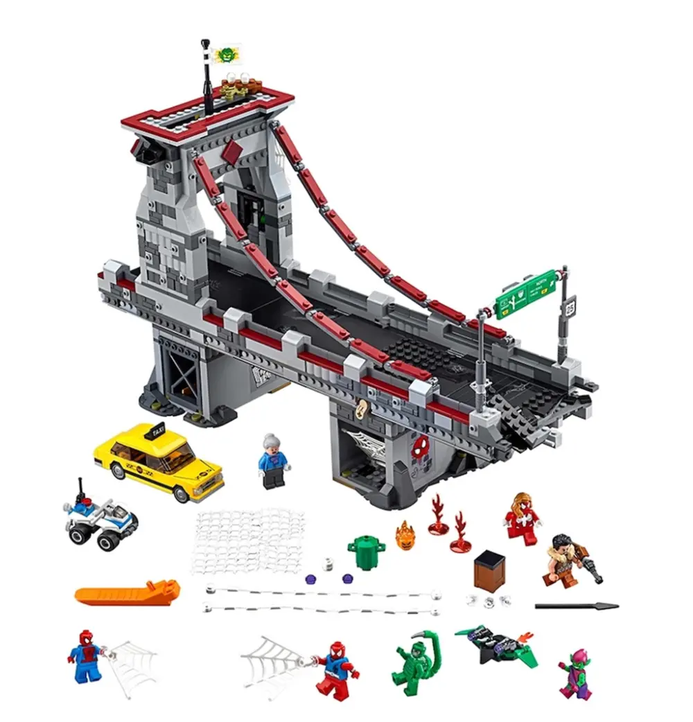 Mô Hình Lego Spider-Man™: Web Warriors Ultimate Bridge Battle 76057