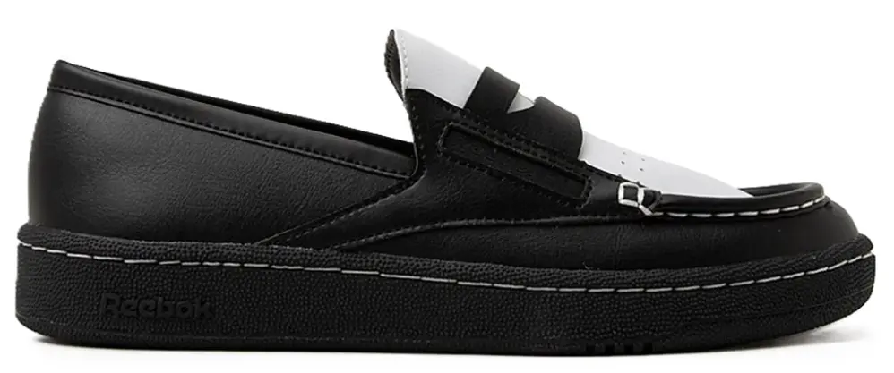 Giày Reebok Club C Loafer 'Black White Black' 100278435