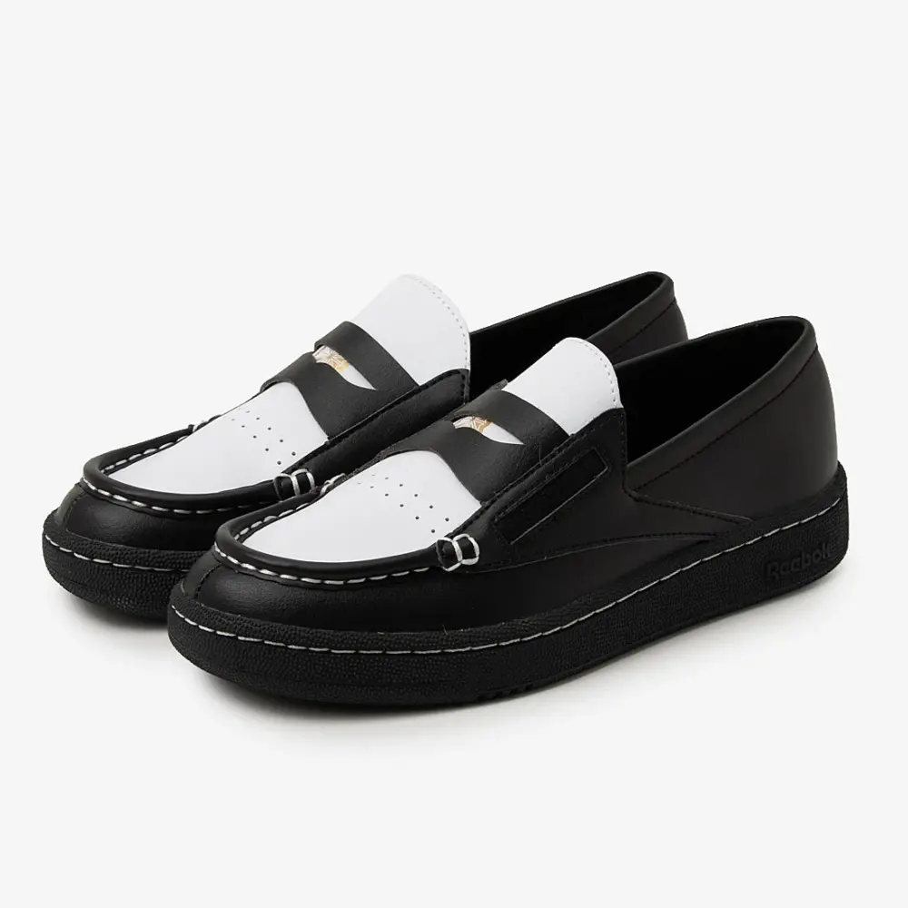 Alternative view of Giày Reebok Club C Loafer 'Black White Black' 100278435