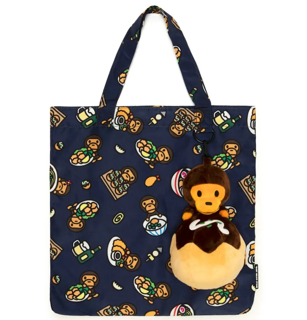 Túi Bape Baby Milo Print Tote Bag 'Navy' 0MXBGW4541XXR