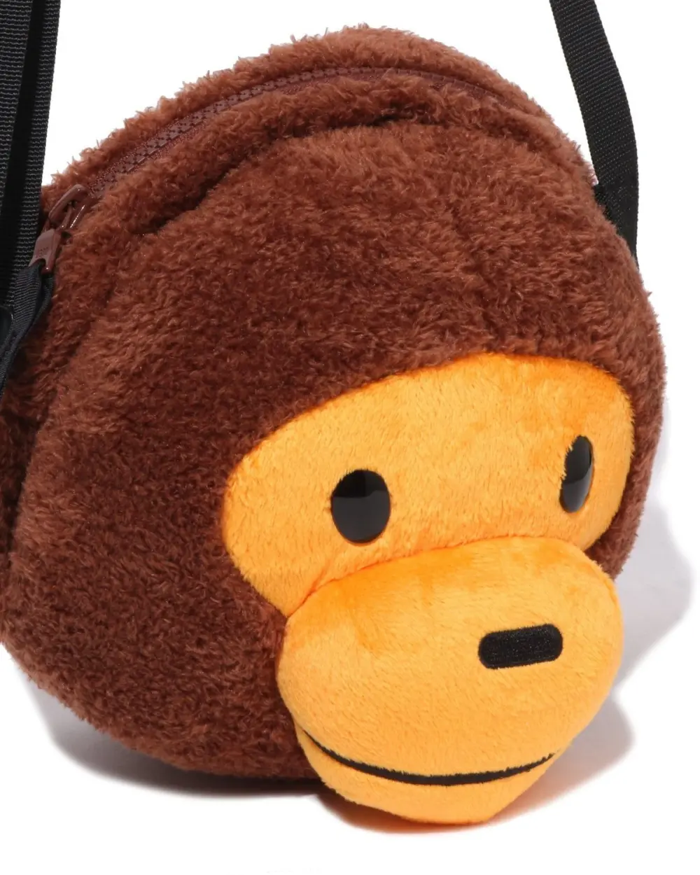 Alternative view of Túi Bape Kids Baby Milo Face Plush Doll Bag 'Brown' 0ZXBGK003903R