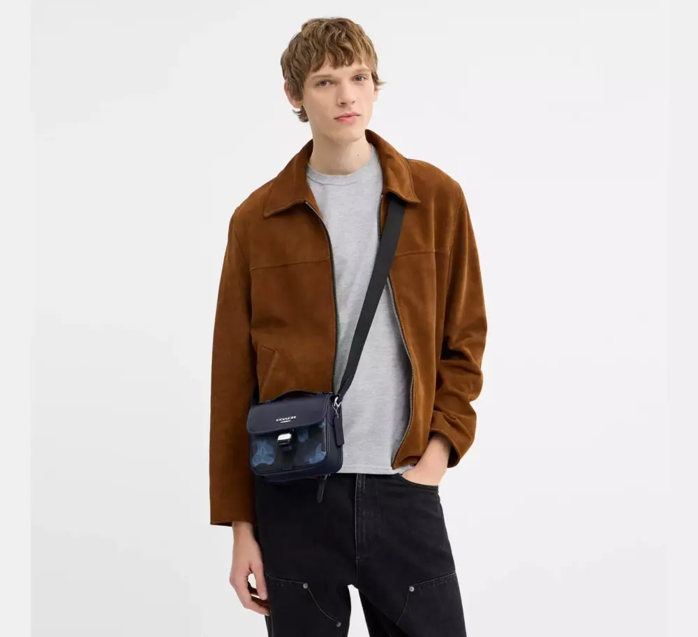Alternative view of Túi Coach Racer Crossbody Bag 'Navy' CDC15-SVBLM