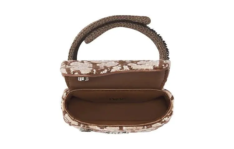 Túi Dior Fabric Wrist Bag 'Beige' 2ADBC279JOD-H24E - Ảnh 4