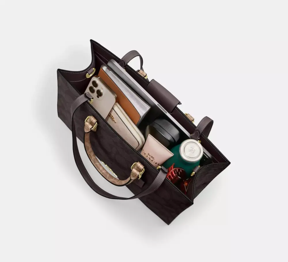 Alternative view of Túi Coach Maggie Tote Bag 'Walnut' CY677-IMXI8