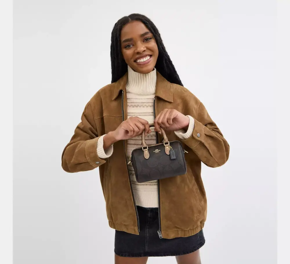 Túi Coach Mini Rowan Crossbody Bag 'Walnut' CAB16-IMXI8 - Ảnh 4