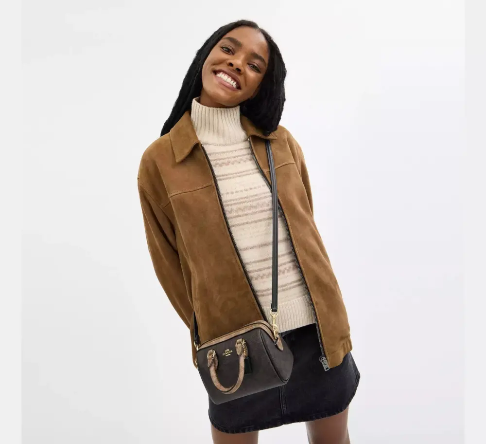Túi Coach Mini Rowan Crossbody Bag 'Walnut' CAB16-IMXI8 - Ảnh 5