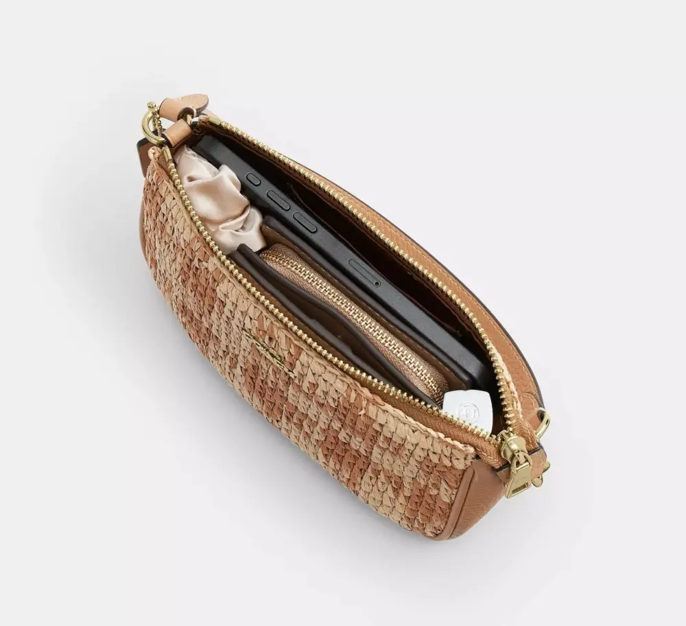 Túi Coach Nolita 19 With Gingham Print 'Tan' CEN00-IMTN2 - Ảnh 3