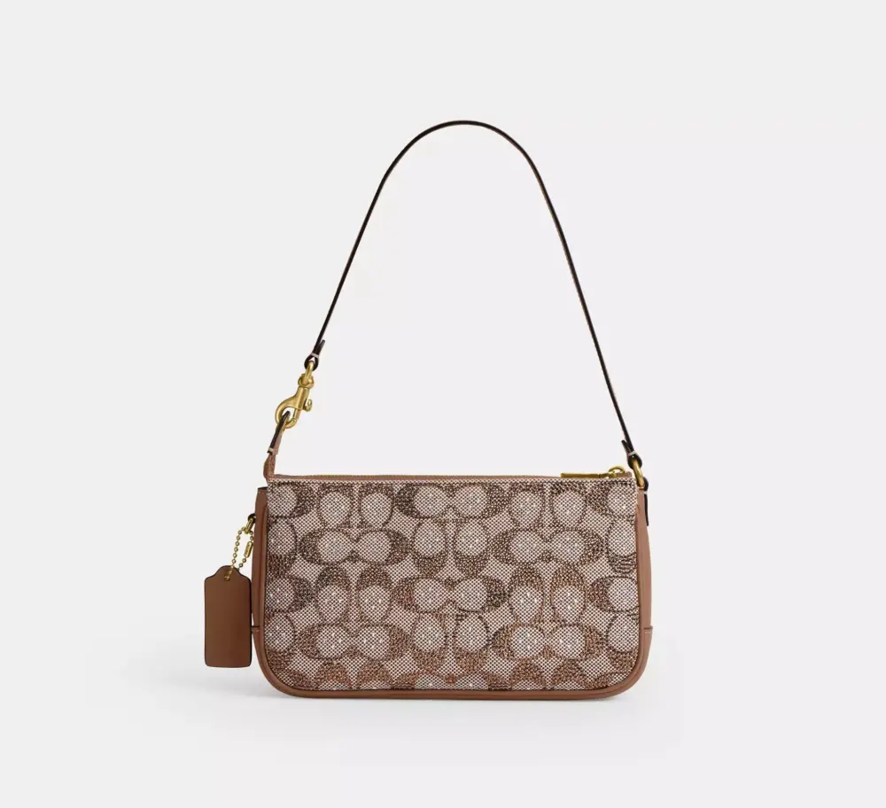 Túi Coach Plaza Bag In Crystal Jacquard 'Brass' CFG63-B4MS - Ảnh 5