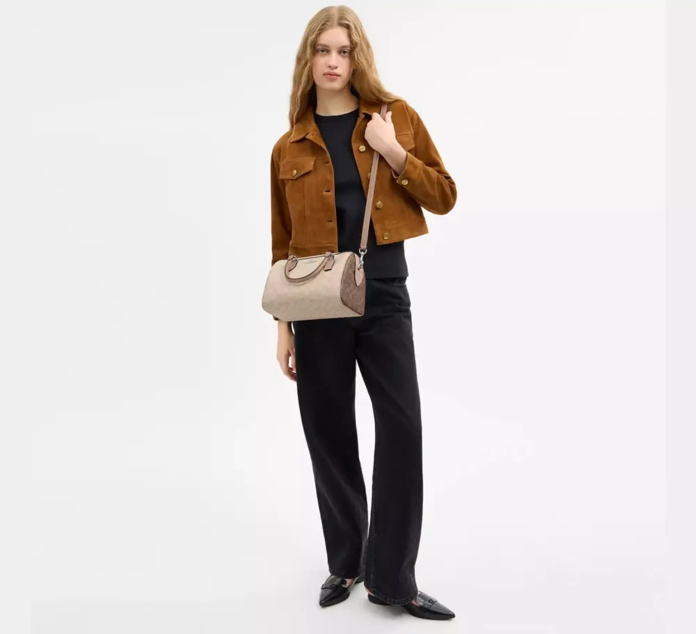 Túi Coach Rowan Satchel Bag 'Taupe' CW377-SVXCU - Ảnh 3