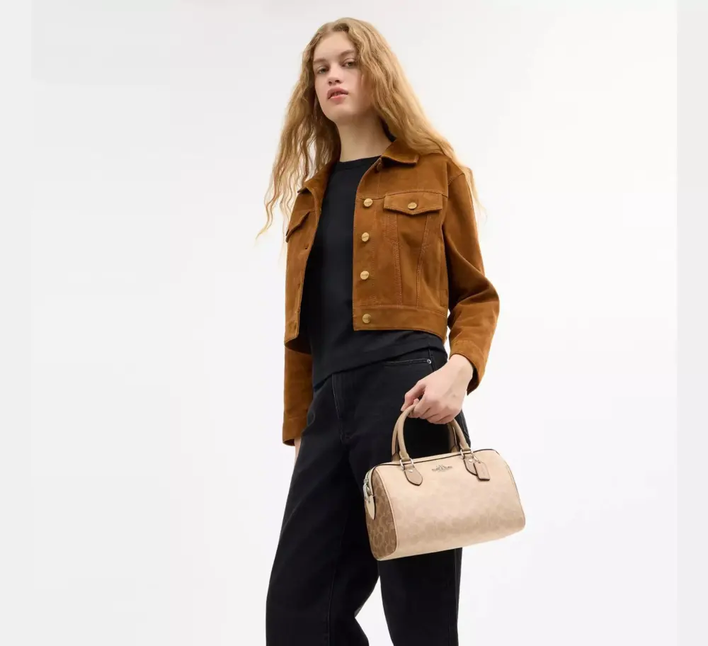Túi Coach Rowan Satchel Bag 'Taupe' CW377-SVXCU - Ảnh 2