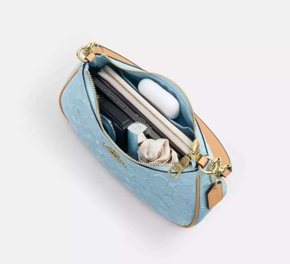Túi Coach Teri Shoulder Bag 'Light Blue' CER20-IMXUM - Ảnh 4