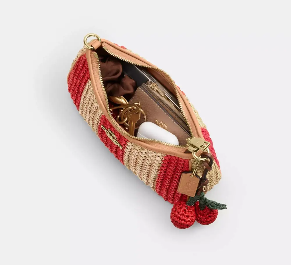 Túi Coach Teri Shoulder Bag Stripes And Charm 'Red' CER34-IMZ1Y - Ảnh 3