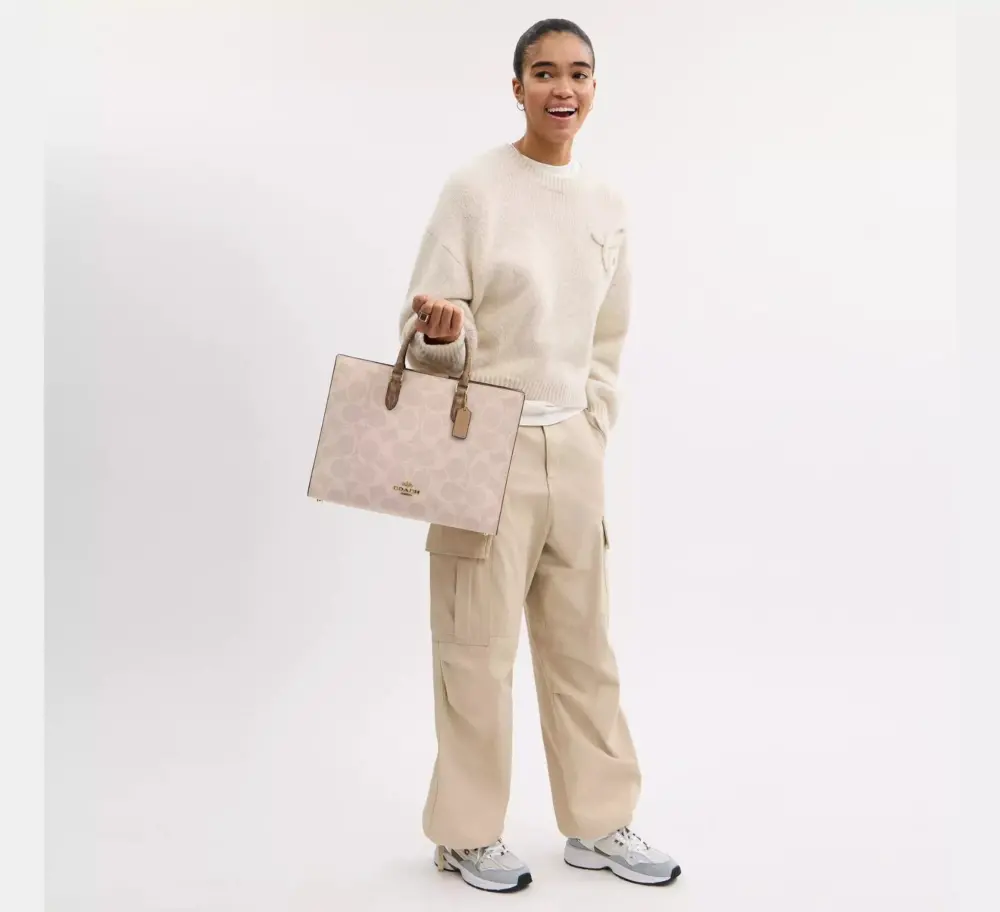 Túi Coach Maggie Tote Bag 'Tan' CY677-IMXI9 - Ảnh 4