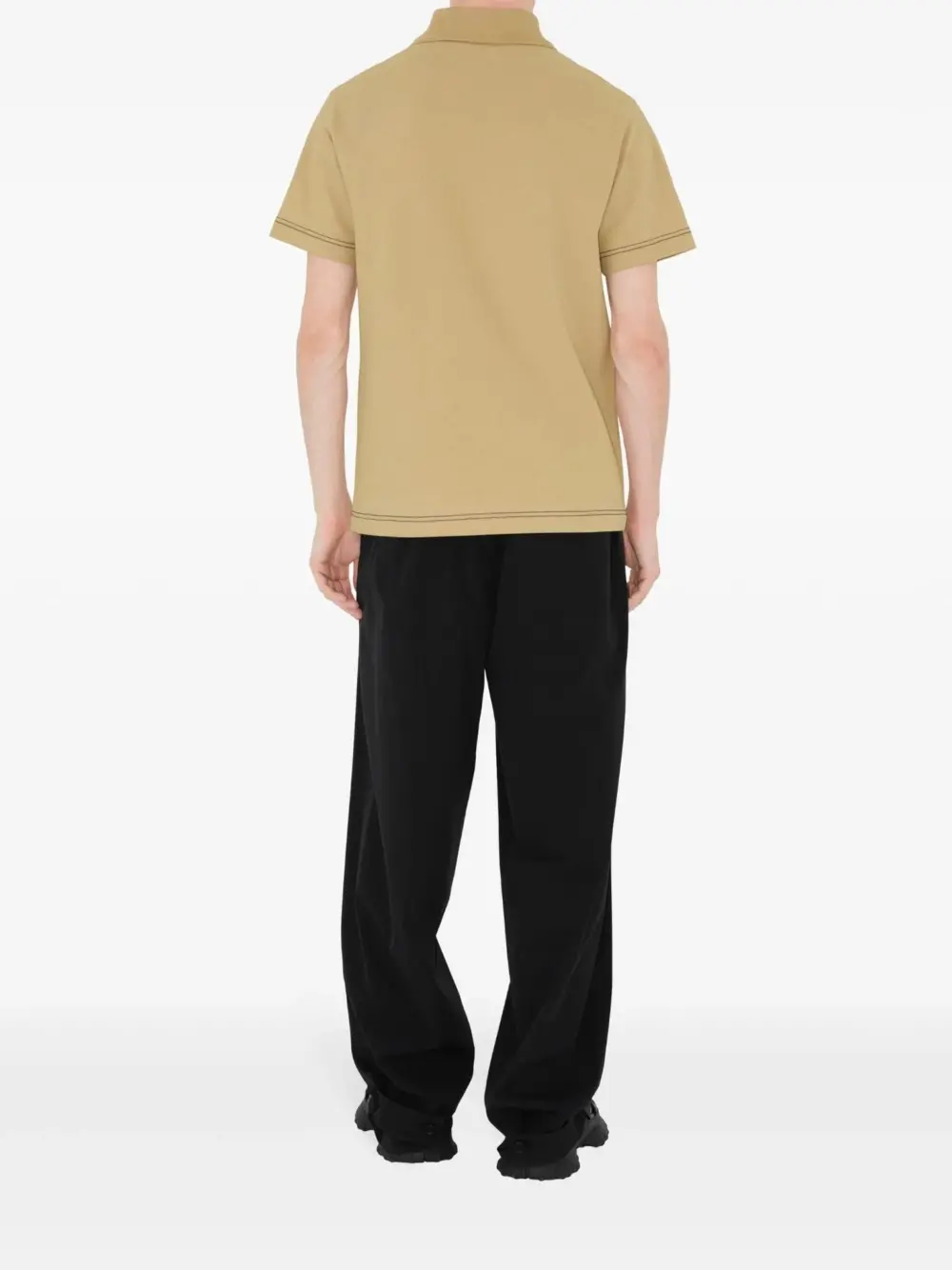 Áo Burberry Logo-embroidered Polo 'Beige' 8090489 - Ảnh 3