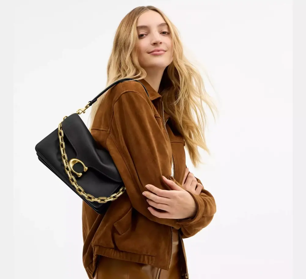 Túi Coach Chain Tabby Shoulder Bag 'Black' CY919-B4BK - Ảnh 3