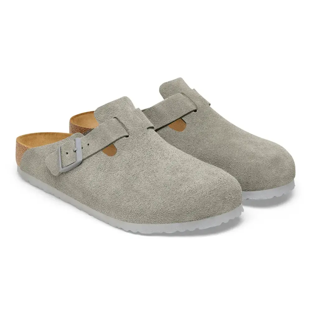 Giày Birkenstock Boston Suede ‘Stone Coin’ 1027688 - Ảnh 5