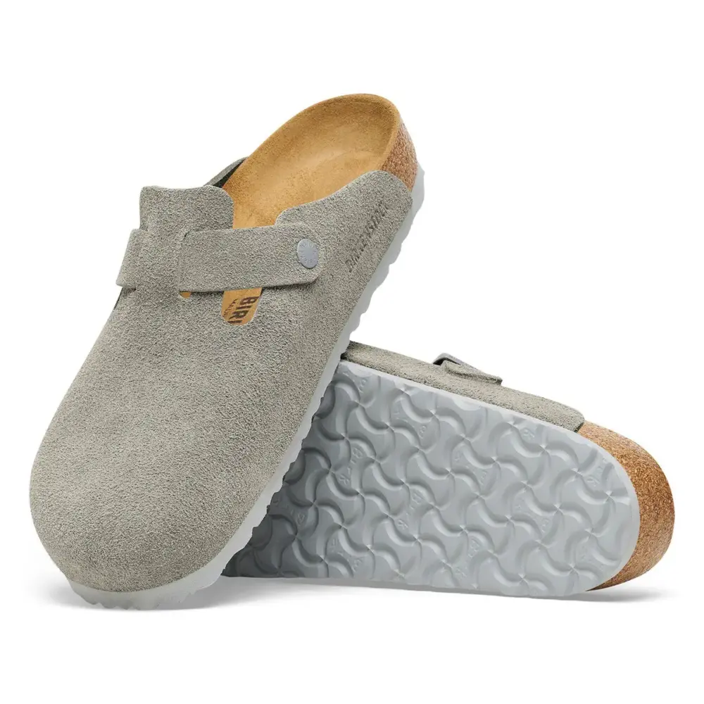 Giày Birkenstock Boston Suede ‘Stone Coin’ 1027688 - Ảnh 4