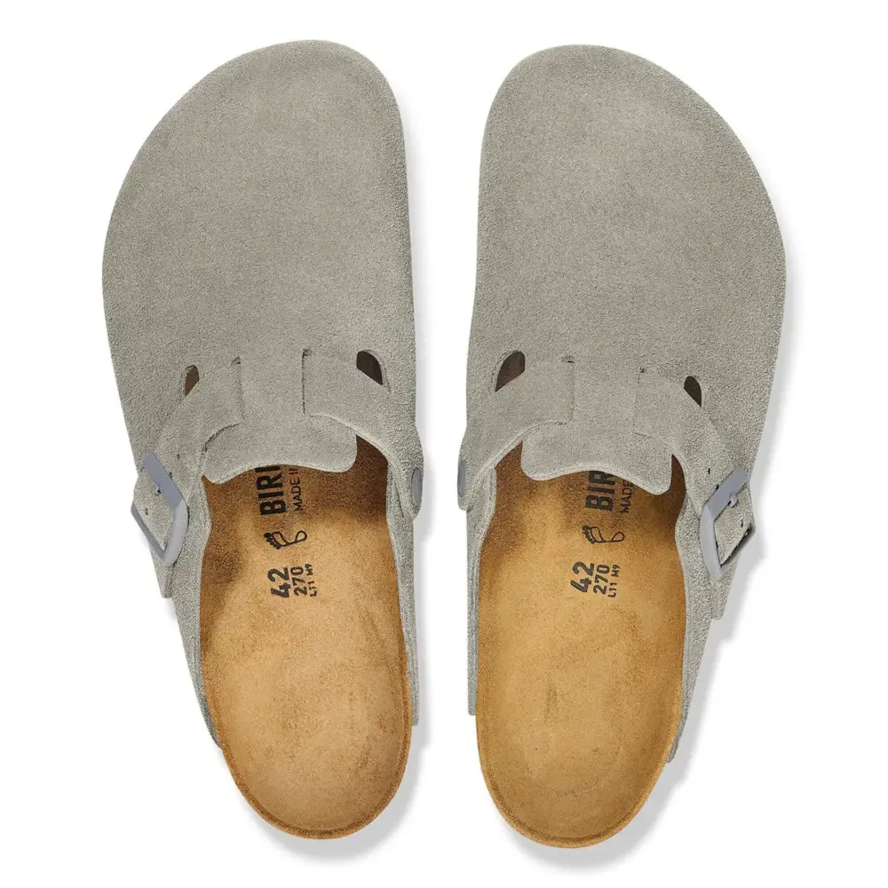 Giày Birkenstock Boston Suede ‘Stone Coin’ 1027688 - Ảnh 6